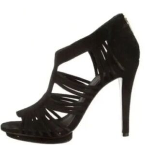 Tory Burch Sigourney Suede heels Black Women Heels 9.5M event formal goth retro
